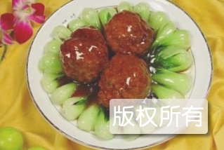 青菜狮子头
