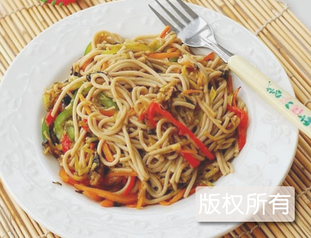 酸菜炒莜面