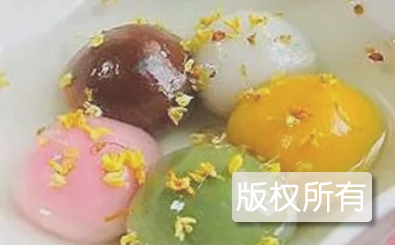 挂粉汤团