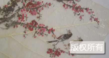 资中叶脉画