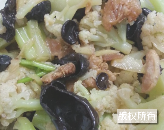 海米拌菜花