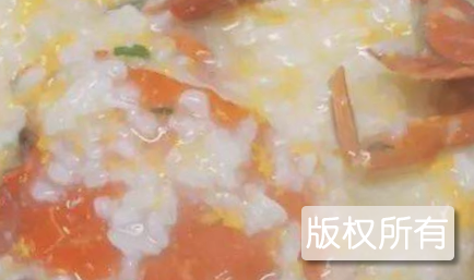 膏蟹九节虾粥