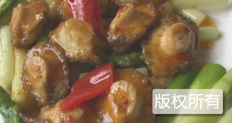 扒芦笋鲍鱼