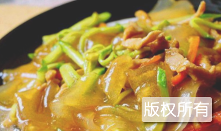 粉皮炒肉