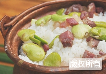 云腿豆焖饭