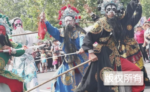 桃林坪花脸社火