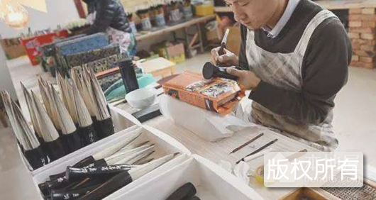 砀山毛笔制作技艺