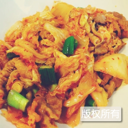 泡菜炒肥牛