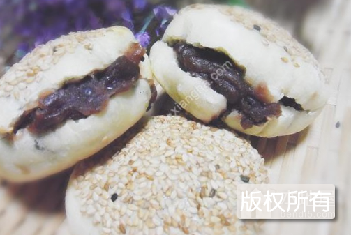 豆馅烧饼