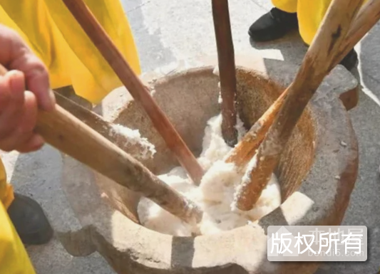 糯米打糍粑