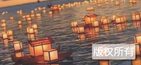 茫荡筠竹烛桥灯