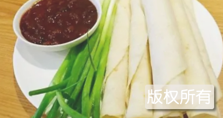 大葱蘸酱