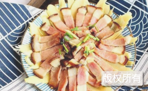 冬笋蒸腊肉