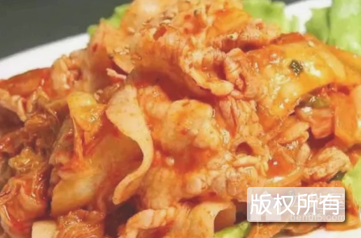 泡菜炒肉