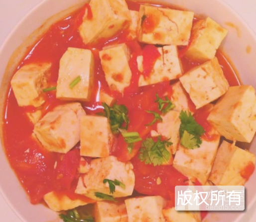 番茄豆腐