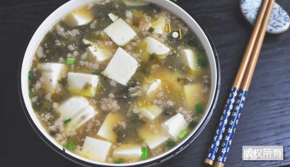雪里红炖豆腐