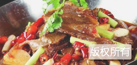干锅带皮牛肉