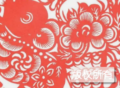 细纹剪纸