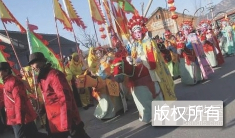 沙峪村竹马
