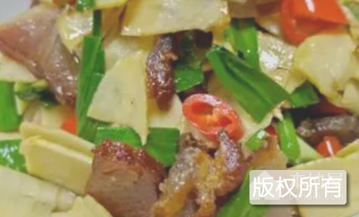 冬笋炒腊肉