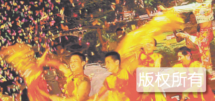 二塘泼蛇灯