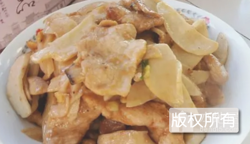 滑炒鲜蘑肉片