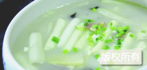 奶汤蒲菜