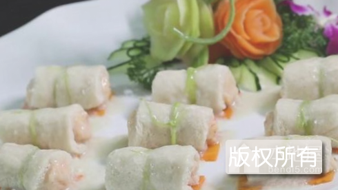 百花竹荪鱼翅卷
