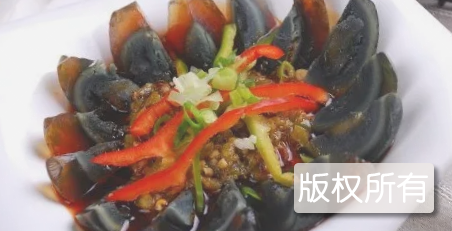 黄许松花皮蛋