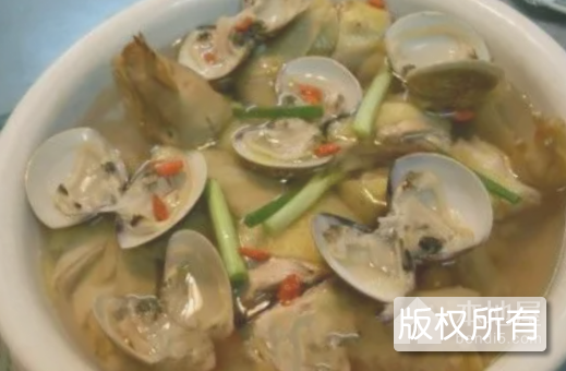 车螺光坡鸡汤