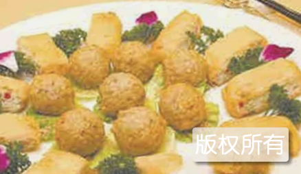 芝麻鱼球