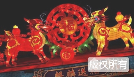 九连麒麟灯会