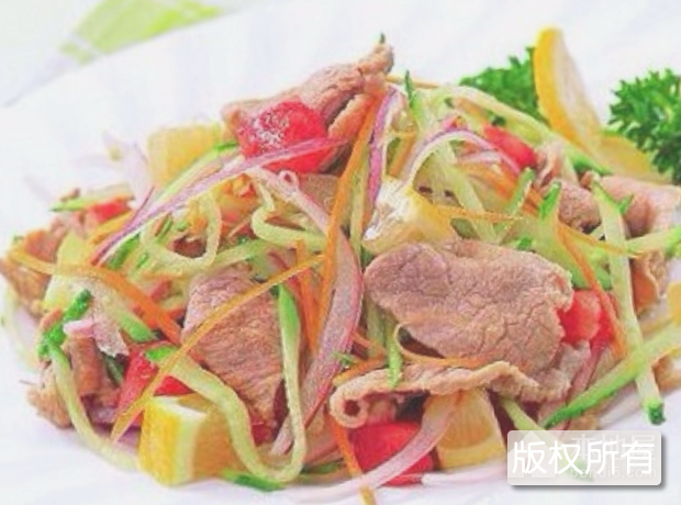 柠檬嫩牛肉