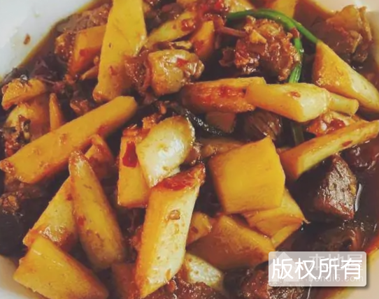 笋子炒鸡