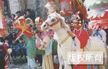 封开麒麟白马舞